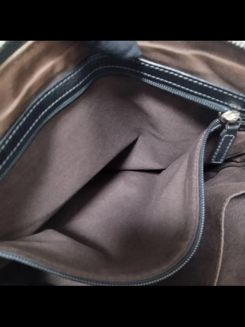 Salvatore Ferragamo Black Pebbled Leather Briefcase